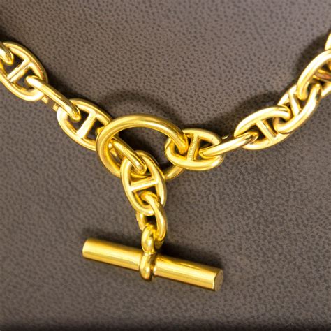 Hermès Collier Chaine d'Ancre PM 18K Gold 